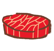 イラスト：和牛ヒレ 100gあたり