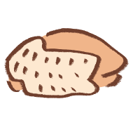 イラスト：若鶏むね肉　皮付き 100gあたり