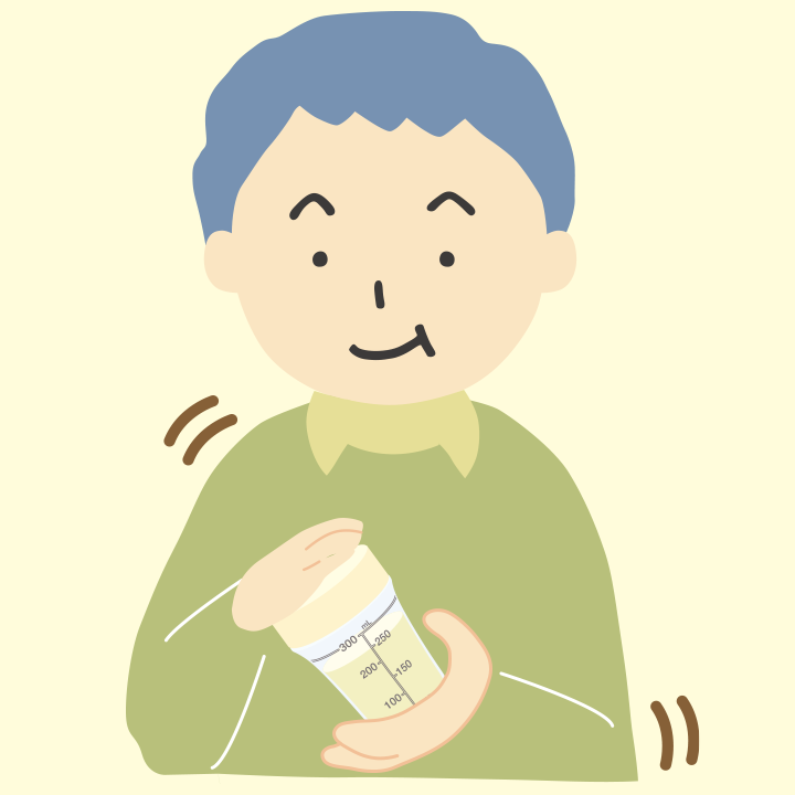 5.しっかりふたを閉めて、50回を目安にしっかりと振ってください。