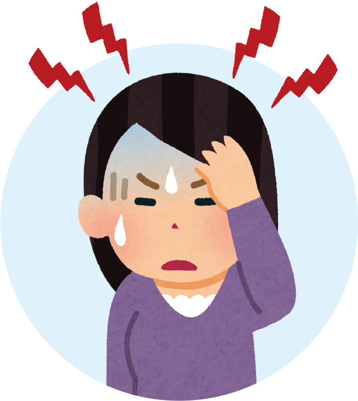 イラスト：頭痛